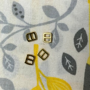 Gold mini 5 * 6 mm glide belt buckle