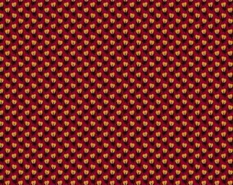 Civil War Reproduction Bristle Creek by 12 Yard R22 7896-0111 Farmhouse Red Yellow Floral Buds by Paula Barnes for Marcus 100/% Cotton