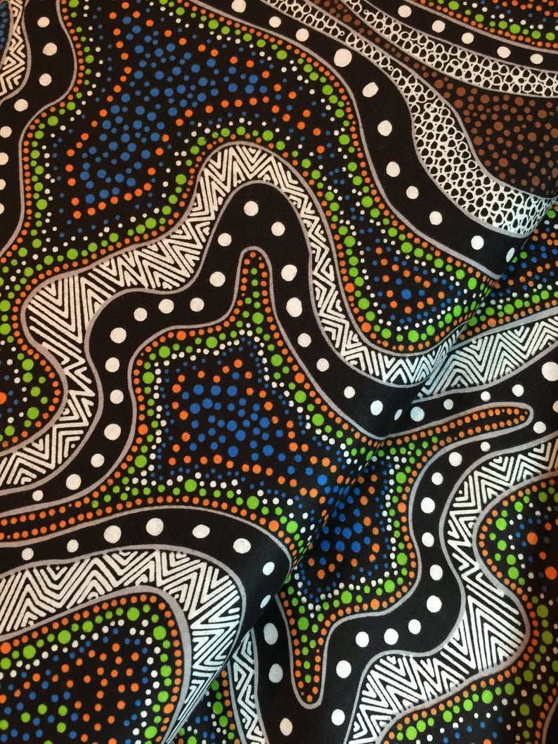 Original Aboriginal Art Design Apparel Possum Land and Water - Etsy Israel
