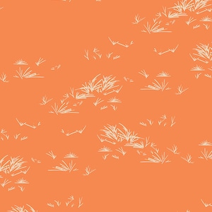 Art Gallery Fabric by Half Yard - Bound - Growth Joy - BOU-8043 Pumpkin Orange - 100% Premium Cotton