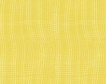 A-8821-Y Dandelion Yellow Mesh by Kim Schaefer for Andover Fabrics - Yellow Quilt Blender - 100% Premium Cotton