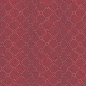 Giggleswick Mill A 8221 R Rote Diamanten Di Ford - Hall für Andover Fabrics - 1800er Jahre Reproduktion - 100% Premium Baumwolle