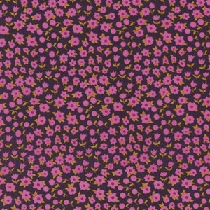 Felicity by 1/2 Yard - Fiori Timeless Treasures C4433 - Carbone Lavanda Rosa Verde - Tessuto di cotone premium al 100%