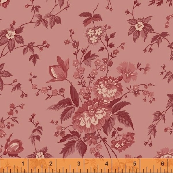 Blossom Rose - Sussex 50472-1 Pink by Nancy Gere for Windham - FREE Quilt Pattern Link - 100% Premium Quilt Shop Cotton