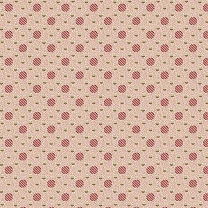 Yarra Valley A-9030-R Dots Red di Max & Louise per Andover Fabrics - 100% cotone di riproduzione premium