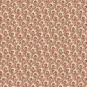 Windermere A-8927-E Blush Floret by Di Ford-Hall for Andover Fabrics -  1800s Reproduction Fabric   - 100% Premium Quilt Shop Cotton