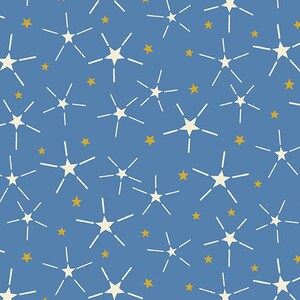 SALUTE Independence Blue by 1/2 Yard - A-8859-LB Stars and Stripes by Kathy Hall for Andover Fabrics - 100% Patriotic Reproduction Cotton