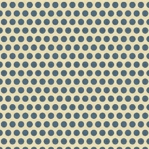 Elizabeth&#39;s Dowry 5006-0150 Blue Polka Dots - Karen Styles for Marcus - 18th Century British Isles Reproduction - 100% Premium Cotton