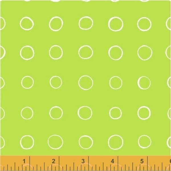Ring Dot Lime Green 50581-1 - Cottage Joy by Shannon Christensen for Windham Fabrics - 100% Premium Quilt Shop Cotton