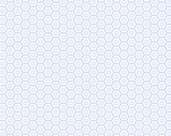 CELESTE by Nancy Rink 0746-0146 Blue Honeycomb for Marcus Fabrics - 100% Premium Cotton