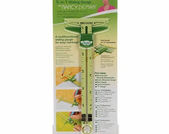 Clover 5-in-1 Sliding Gauge By Nancy Zieman - Sewing Accessories - Sewing notion