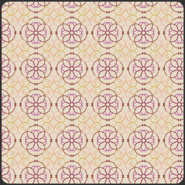 Mosaic Cream by 1/2 Yard - BA-408 Bazaar Collection for Art Gallery - Cream Purple Yellow Pink -  100% Premium Cotton