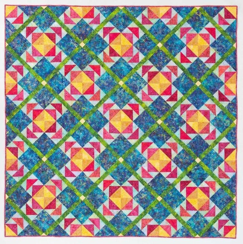 Island Breeze Quilt Pattern by Jackie Kunkel for Canton Etsy