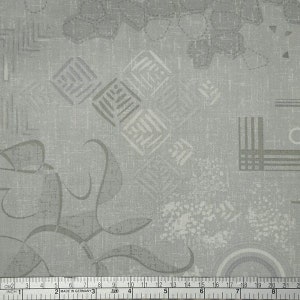 Fade-In Light Gray on Gray Abstract Shapes - 9892-0161 by Laura Berringer for Marcus Fabrics - 100% Premium Cotton