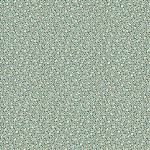 Key West A-8315-B Teal Blue Leaves by Di Ford Hall for Andover Fabrics - 100% Premium Cotton