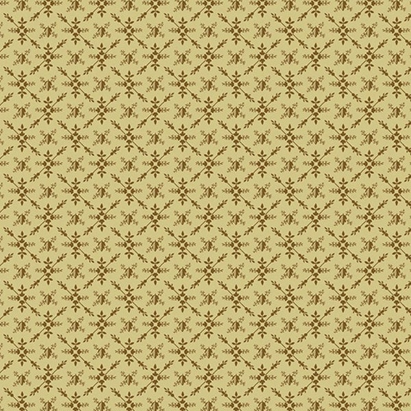 Arrows A-9530-N Moss Brown - Anne’s English Scrapbox by Di Ford-Hall for Andover Fabric - 100% Premium Reproduction Cotton Fabric