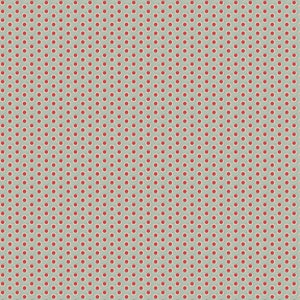 Key West A-8316-R Blue with Red Dots by Di Ford Hall for Andover Fabrics - 100% Premium Cotton