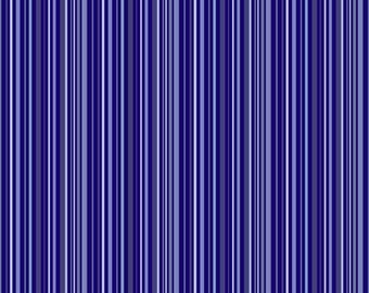 CELESTE by Nancy Rink 0745-0150 Navy Blue Stripes for Marcus Fabrics - 100% Premium Cotton