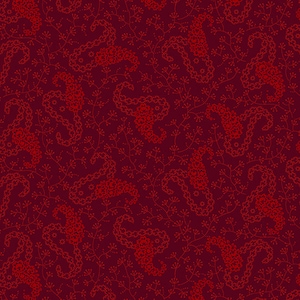 A-9144-GR Edison Red Paisley by Kathy Hall for Andover - 1920s Botanical - 100% Premium Quilt Shop Reproduction Cotton