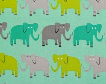 Jungle Party Elephant Bermuda AED-15058-237 by Edward Miller for Robert Kaufman Fabric - 100% Premium Cotton