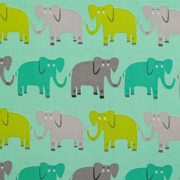 Jungle Party Elephant Bermuda AED-15058-237 par Edward Miller pour Robert Kaufman Tissu - 100% coton Premium