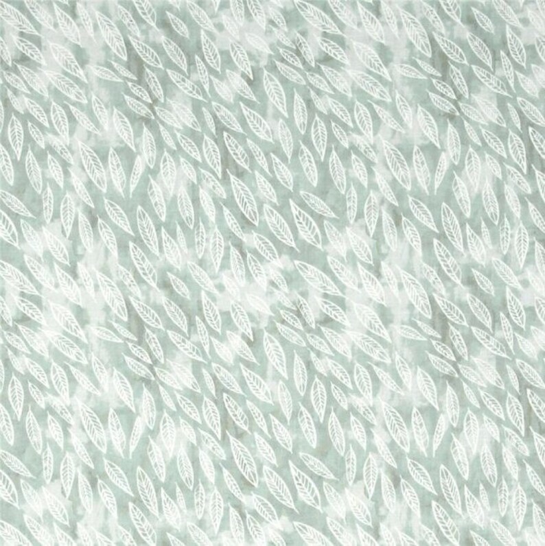 Fallen Leaves Mint Dear Stella SRR525 100/% Cotton Rae Ritchie summer love Woodland Folk Forest Foxtail Forest by the 12 Yard