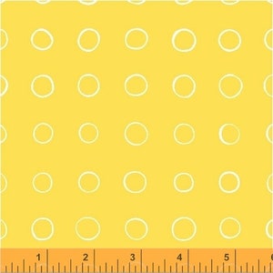 Ring Dot Yellow 50581-4 - Cottage Joy by Shannon Christensen for Windham Fabrics - 100% Premium Quilt Shop Cotton