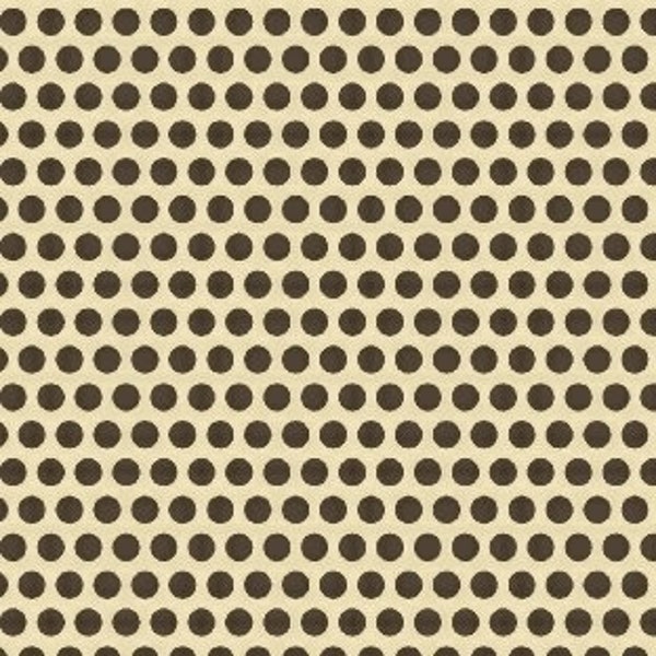 Elizabeth's Dowry Karen Styles for Marcus 5006-0113 Brown Polka Dots - 18th Century British Isles Reproduction - 100% Premium Cotton