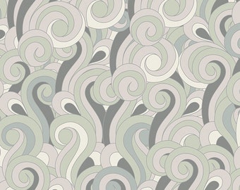 Art Gallery Fabric Textures Swirls Pearl Gray - TXR-8103 - 100% Premium Cotton