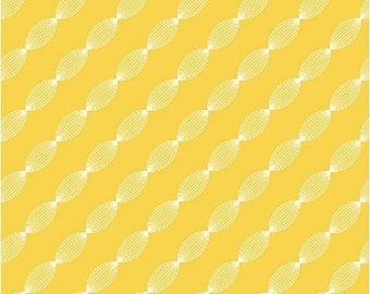 Diagonal Stripe Yellow 50771-4 - ELIANA by Whistler Studios for Windham Fabrics - 100% Premium Quilt Shop Cotton