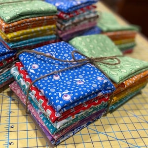 FQ BUNDLE of 16 Fabrics from Adeline Collection - 1930s Reproduction by Kathy Hall for Andover Fabrics - 100% Premium Cotton Fabric