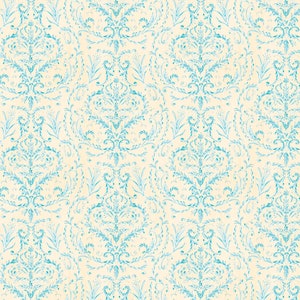 Marquesas Treille Aqua PWDF263 Aqua by Dena Designs for Free Spirit - 100% Premium Cotton Fabric