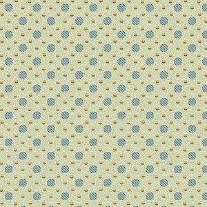 Yarra Valley da 1/2 Yard - A-9030-T Dots Teal di Max & Louise per Andover Fabrics - 100% cotone di riproduzione premium