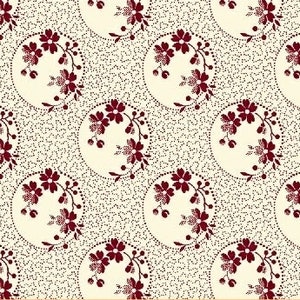 Floral Windows Pink and White - Sussex 50474-4 by Nancy Gere for Windham - FREE Quilt Pattern Link - By the Half Yard - 100% Premium Cotton