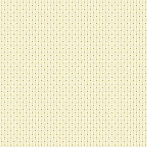 MISTLETOE by 1/2 Yard - 9105-L Tiny White Gold Stripe Christmas Trees for Andover Fabrics - FREE Quilt Pattern Link - 100% Premium Cotton