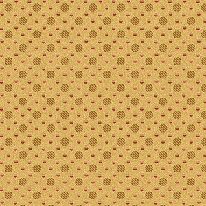 Yarra Valley A-9030-O Dots Orange di Max & Louise per Andover Fabrics - 100% cotone di riproduzione premium di quilt shop