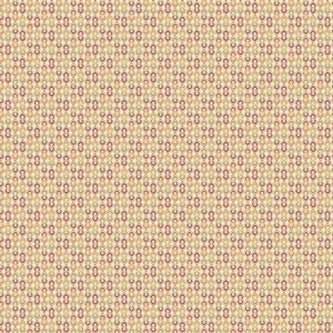 Carlisle by 1/2 Yard - A 8472 NL Green Orange Tile by Kathy Hall for Andover Fabrics - Reproduction - 100% Premium Cotton
