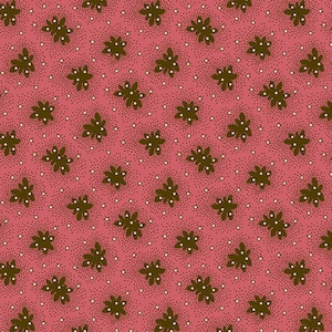 Clover A-9330-NE - Pink Red Burgundy - Chesapeake by Di Ford-Hall for Andover Fabric - 100% Premium Reproduction Cotton Fabric