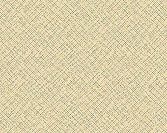 CHATHAM HALL A-9004-L Lt Khaki and Blue Weave by Kathy Hall for Andover - Civil War Reproduction - 100% Premium Cotton