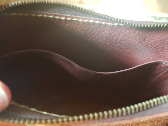 Leather Bag Tooled, Vintage Souvenir Purse, Shoul… - image 10