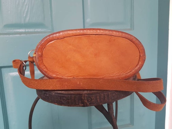 Leather Bag Tooled, Vintage Souvenir Purse, Shoul… - image 6