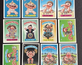 Jeu de 30 cartes, 1985 poubelle pour enfants série 2 Excellent désordre Tessie Brutal Brad
