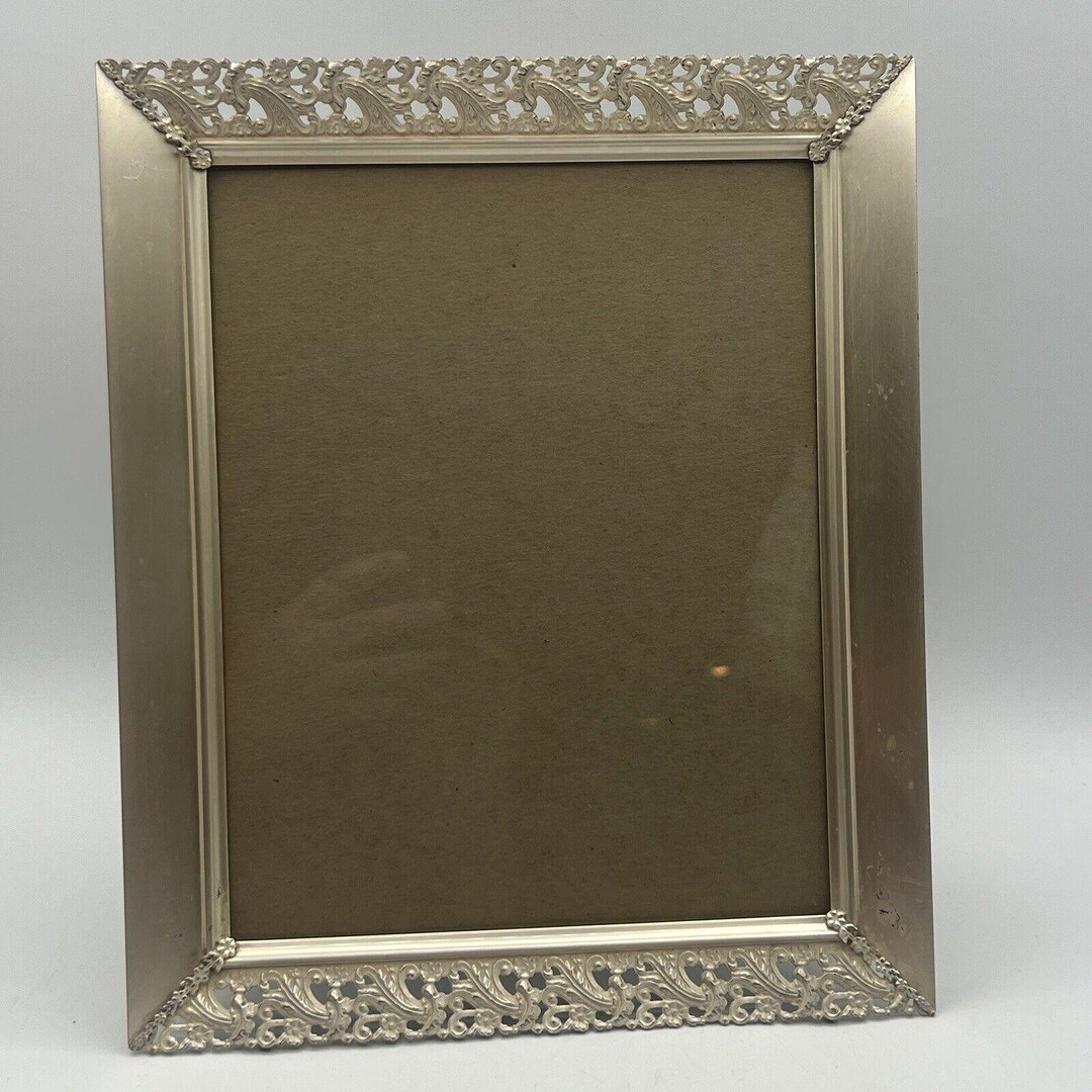 Vintage Overton Metal Ornate Filigree Picture Frame Gold Tone 8x10 ...