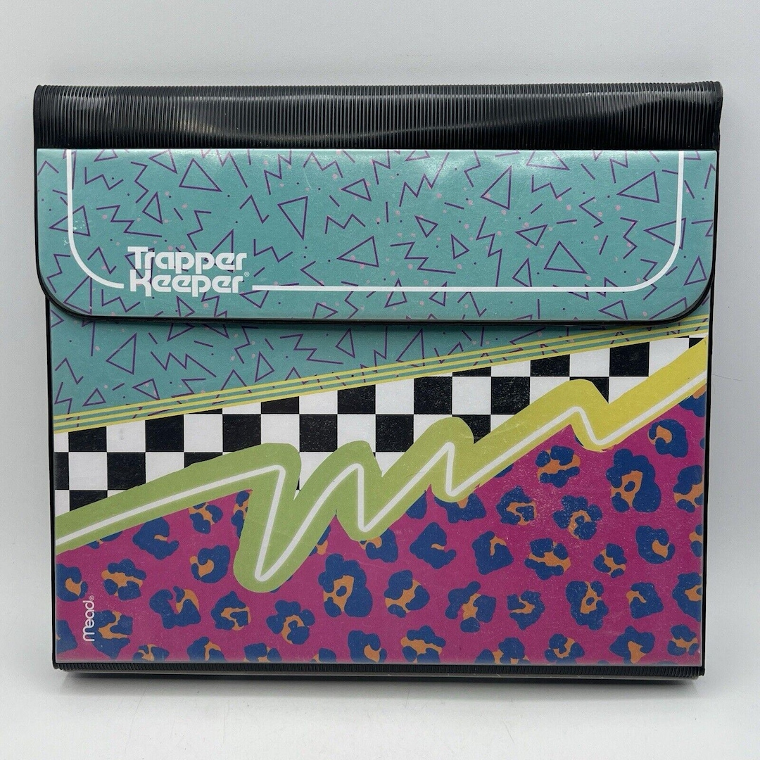 Vintage Mead Trapper Keeper Designer Series Notebook Pop Art 80s 90s
