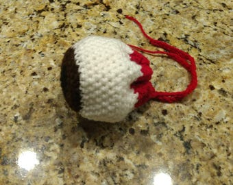 Crochet Eyeball Dice Bag