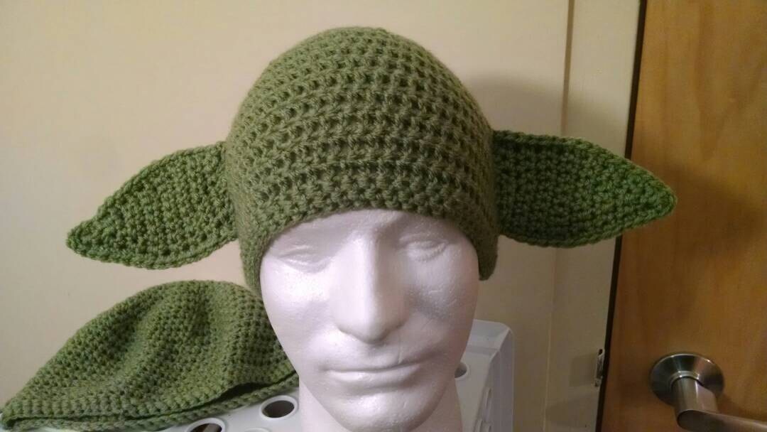 Crochet Yoda Hat Etsy