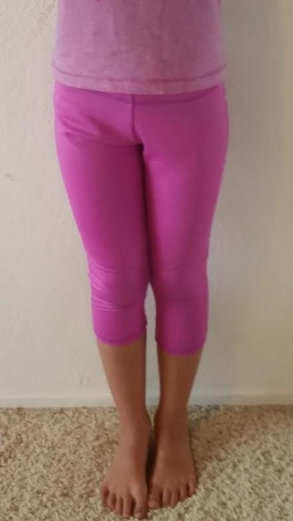 Yoga Pants-girls-spandex/nylon-capri Legging-elastic Waist-gypsy