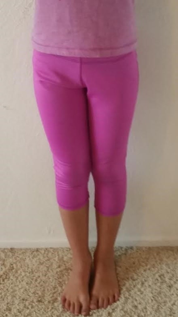 Yoga Pants-girls-spandex/nylon-capri Legging-elastic Waist-gypsy -   Canada