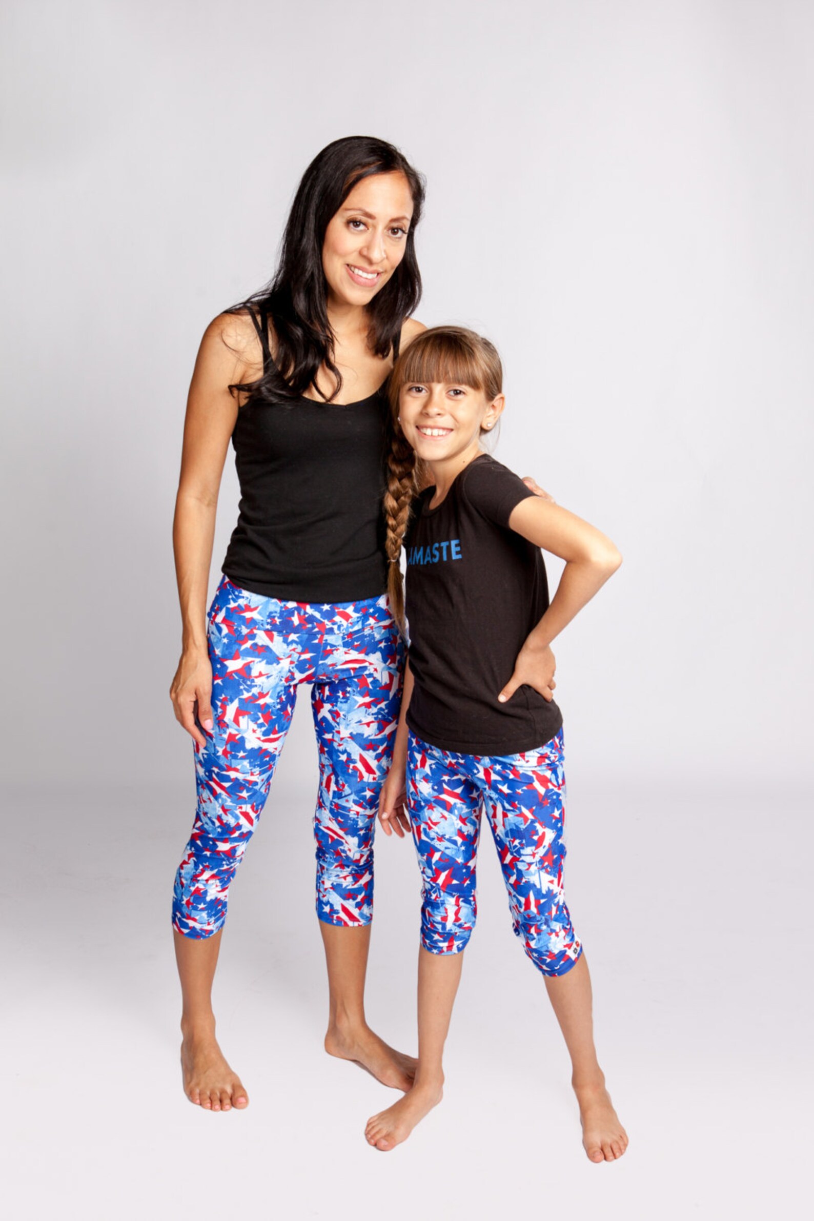 Women's Capri Workout Pants Spandex Nylon Legging Elastic Etsy