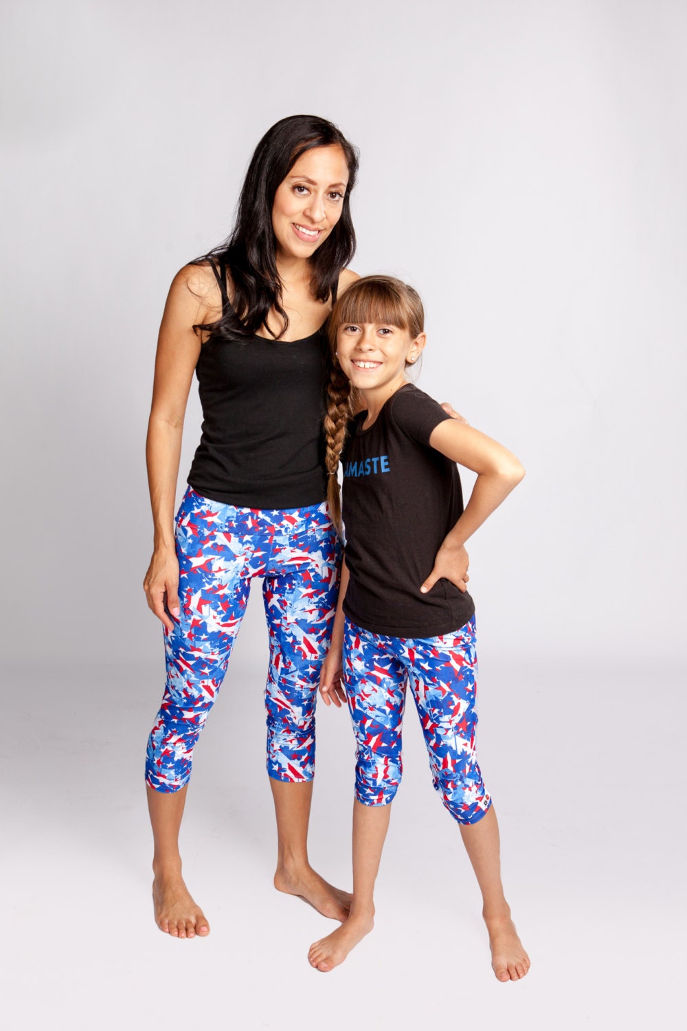 Women's Capri Workout Pants Spandex Nylon Legging Elastic Etsy